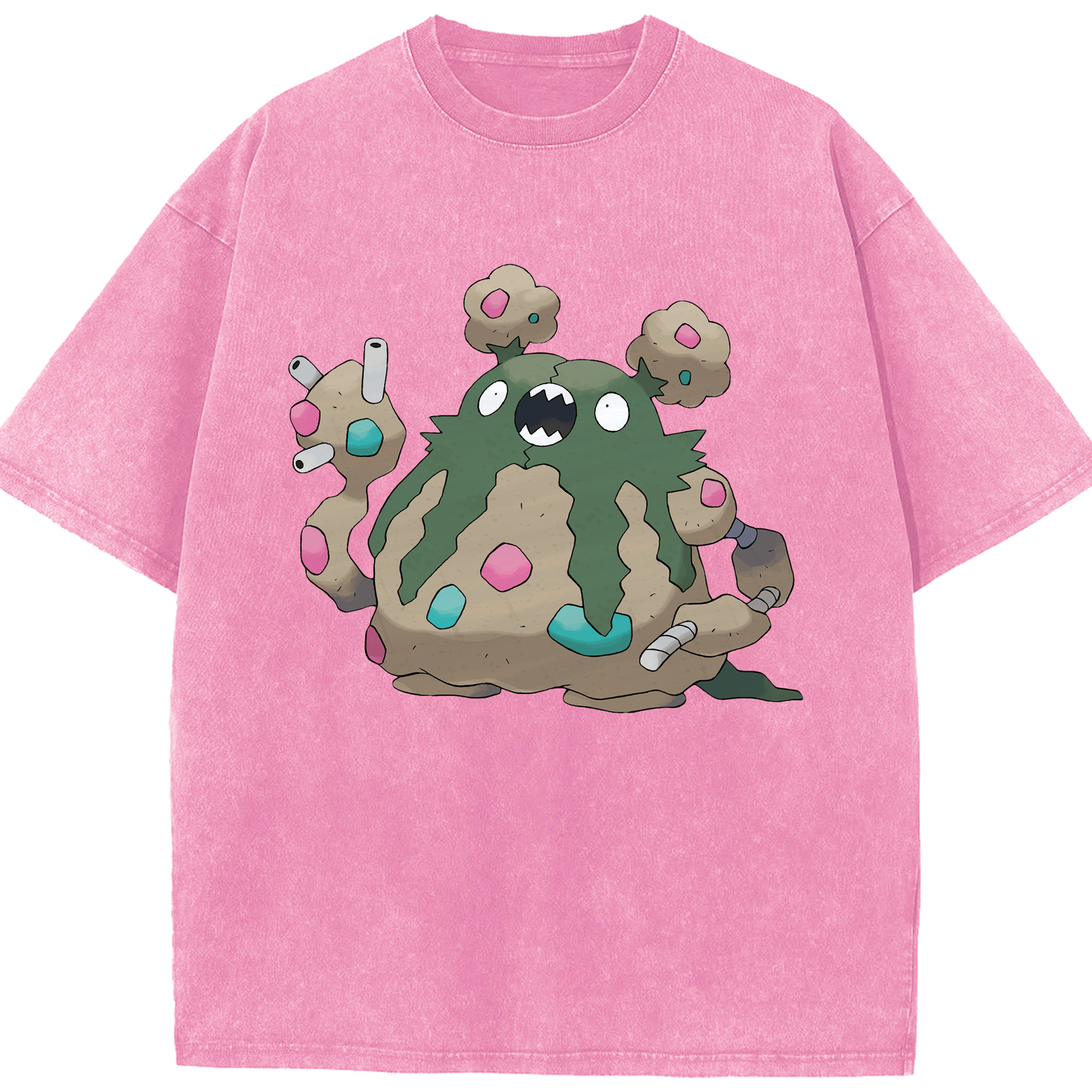 （画像用） ポケットモンスター Pokémon 綿100% ヴィンテージ風 半袖Tシャツ（フロントプリント）